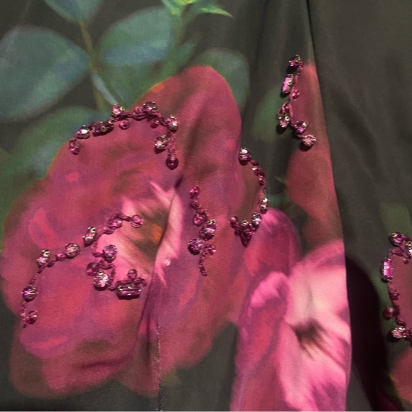 Figue Harley Floral Beaded Gown Maxi Dress Size 6 Quiet Luxury Mother of Bride - Picture 14 of 14